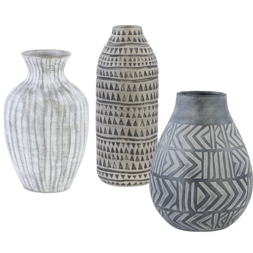 Uttermost Natchez Geometric Vases, S/3