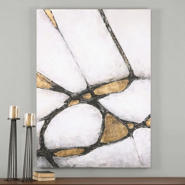 Uttermost Abstract Art In Gold And Black