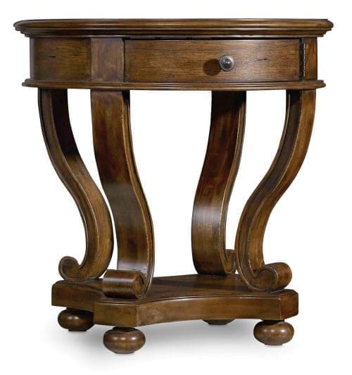 Archivist Round Accent End Table