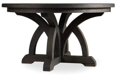 Corsica Dark Round Dining Table w/1-18in Leaf