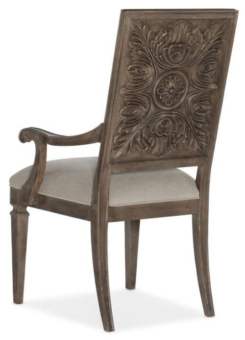 Woodlands Carved Back Arm Chair - 2 per carton/price ea