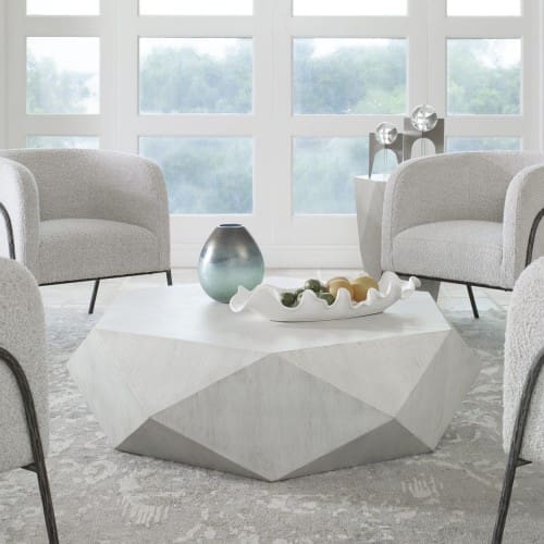 Uttermost Volker White Coffee Table