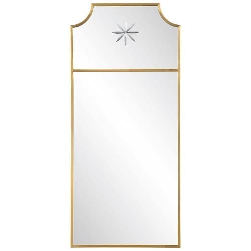 Uttermost Caddington Tall Brass Mirror