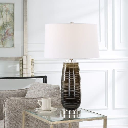 Uttermost Alamance Rustic Bronze Table Lamp