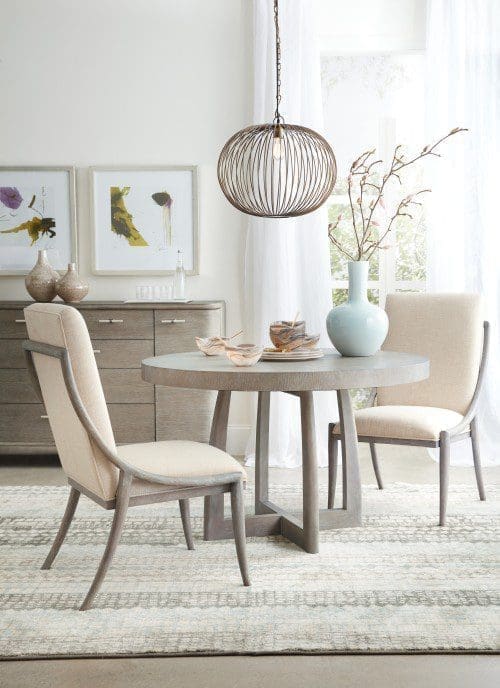 Affinity 48in Round Pedestal Dining Table w/1-18in Leaf