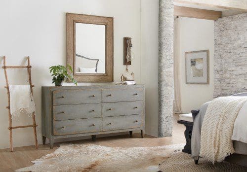 Ciao Bella Six-Drawer Dresser- Speckled Gray