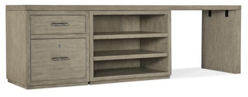 Linville Falls 96" Desk with File and Open Desk Cabinet
