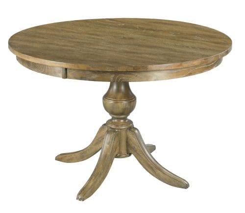 44" ROUND DINING TABLE WITH WOOD BASE