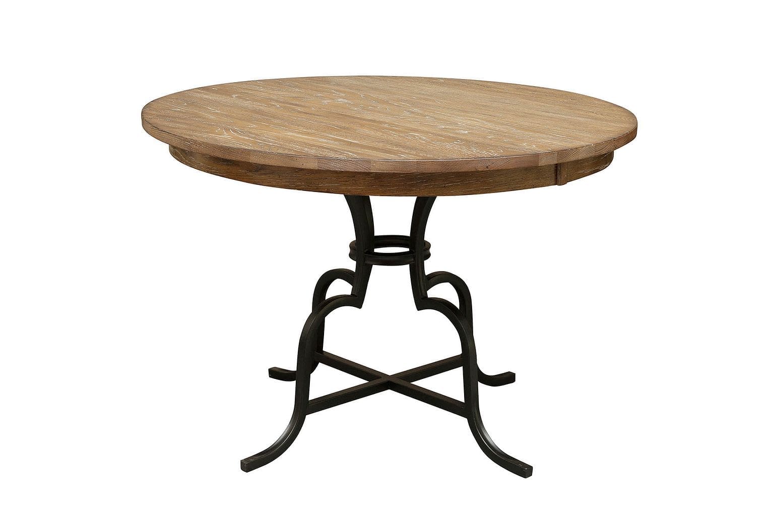 44" ROUND COUNTER HEIGHT TABLE WITH METAL BASE